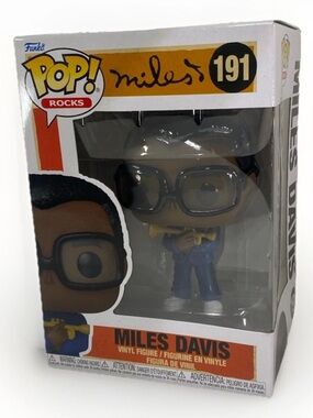 Funko Pop! Rocks 101 Miles Davis Vinyl Figure - Blue Outfit, Yellow Trumpet